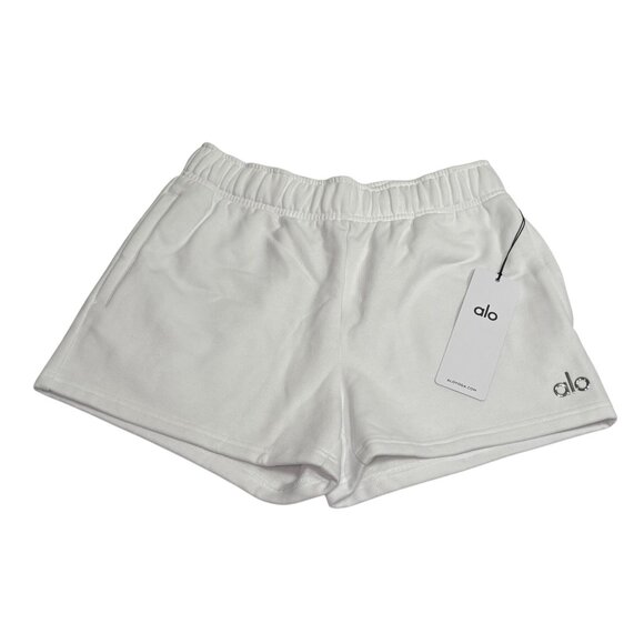 Alo Yoga Accolade Shorts in White - Picture 1 of 6